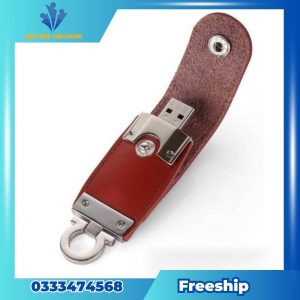 USB bọc da in logo