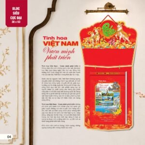 Lịch Bloc Siêu Cực Đại 2027 AH Mẫu AH01 (38 x 53 cm) Quà Tặng Bàn Làm Việc Văn Phòng Hiện Đại in logo doanh nghiệp quà tặng Tết tại Quà Tặng Văn Phòng