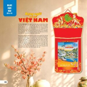 Lịch Bloc Cực Đại 2027 AH Mẫu AH02 (29 x 41 cm) Quà Tặng Bàn Làm Việc Văn Phòng Hiện Đại in logo doanh nghiệp quà tặng Tết tại Quà Tặng Văn Phòng
