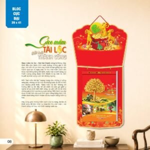 Lịch Bloc Cực Đại 2027 AH Mẫu AH03 (29 x 41cm) Quà Tặng Bàn Làm Việc Văn Phòng Hiện Đại in logo doanh nghiệp quà tặng Tết tại Quà Tặng Văn Phòng