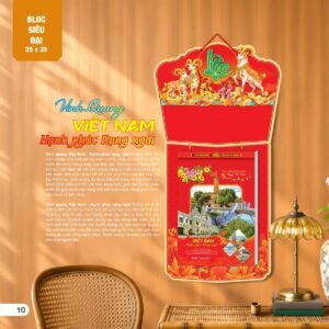 Lịch Bloc Siêu Đại 2027 AH Mẫu AH04 (25 x 35cm) Quà Tặng Bàn Làm Việc Văn Phòng Hiện Đại in logo doanh nghiệp quà tặng Tết tại Quà Tặng Văn Phòng