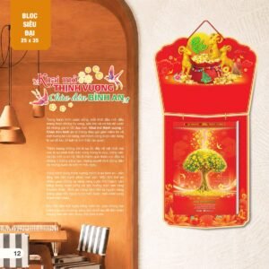 Lịch Bloc Siêu Đại 2027 AH Mẫu AH05 (25 x 35 cm) Quà Tặng Bàn Làm Việc Văn Phòng Hiện Đại in logo doanh nghiệp quà tặng Tết tại Quà Tặng Văn Phòng