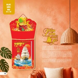 Lịch Bloc Siêu Đại 2027 AH Mẫu AH07 - An Khang Thịnh Vượng (20 x 30cm) Quà Tặng Bàn Làm Việc Văn Phòng Hiện Đại in logo doanh nghiệp quà tặng Tết tại Quà Tặng Văn Phòng