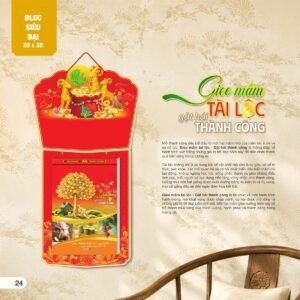 Lịch Bloc Siêu Đại 2027 AH Mẫu AH11 (20 x 30cm) Quà Tặng Bàn Làm Việc Văn Phòng Hiện Đại in logo doanh nghiệp quà tặng Tết tại Quà Tặng Văn Phòng