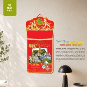 Lịch 52 Tuần 2027 AH Mẫu AH25 (31 x 41 cm) Quà Tặng Bàn Làm Việc Văn Phòng Hiện Đại in logo doanh nghiệp quà tặng Tết tại Quà Tặng Văn Phòng
