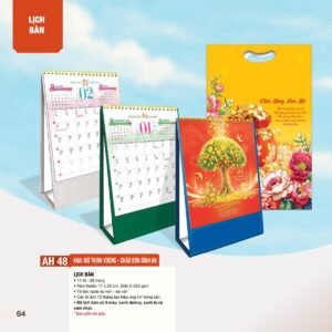 Lịch Để Bàn 2027 AH Mẫu AH48 (11  x  18 cm) Quà Tặng Bàn Làm Việc Văn Phòng Hiện Đại in logo doanh nghiệp quà tặng Tết tại Quà Tặng Văn Phòng