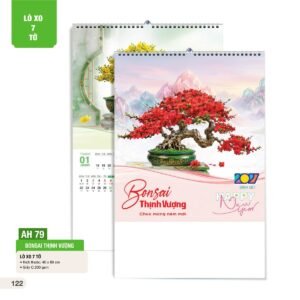 Lịch Treo Tường Lò Xo 7 Tờ 2027 AH Mẫu AH79 (40 x 60cm) Quà Tặng Bàn Làm Việc Văn Phòng Hiện Đại in logo doanh nghiệp quà tặng Tết tại Quà Tặng Văn Phòng