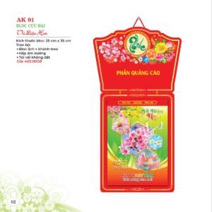 Lịch Bloc 2027 AK Mẫu AK01 (29 x 41 cm) Quà Tặng Bàn Làm Việc Văn Phòng Hiện Đại in logo doanh nghiệp quà tặng Tết tại Quà Tặng Văn Phòng