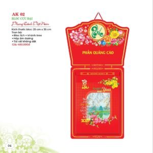 Lịch Bloc 2027 AK Mẫu AK02 (29 x 41 cm) Quà Tặng Bàn Làm Việc Văn Phòng Hiện Đại in logo doanh nghiệp quà tặng Tết tại Quà Tặng Văn Phòng