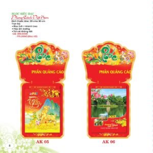 Lịch Bloc Siêu Đại 2027 AK Mẫu AK06 (20 x 30 cm) Quà Tặng Bàn Làm Việc Văn Phòng Hiện Đại in logo doanh nghiệp quà tặng Tết tại Quà Tặng Văn Phòng