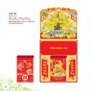 Lịch Bloc 2027 AK Mẫu AK08 (29 x 41 cm) Quà Tặng Bàn Làm Việc Văn Phòng Hiện Đại in logo doanh nghiệp quà tặng Tết tại Quà Tặng Văn Phòng