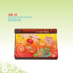 Lịch 52 Tuần 2027 AK Mẫu AK41 (31 x 42 cm) Quà Tặng Bàn Làm Việc Văn Phòng Hiện Đại in logo doanh nghiệp quà tặng Tết tại Quà Tặng Văn Phòng