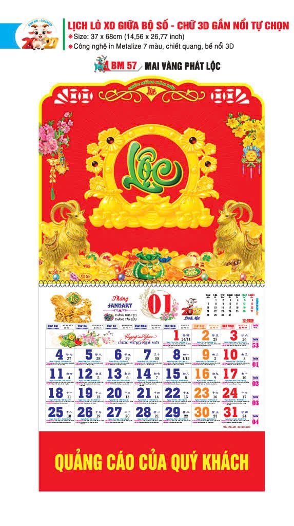 Lịch Bloc 2027 BM57 Quà Tặng Bàn Làm Việc Văn Phòng Hiện Đại