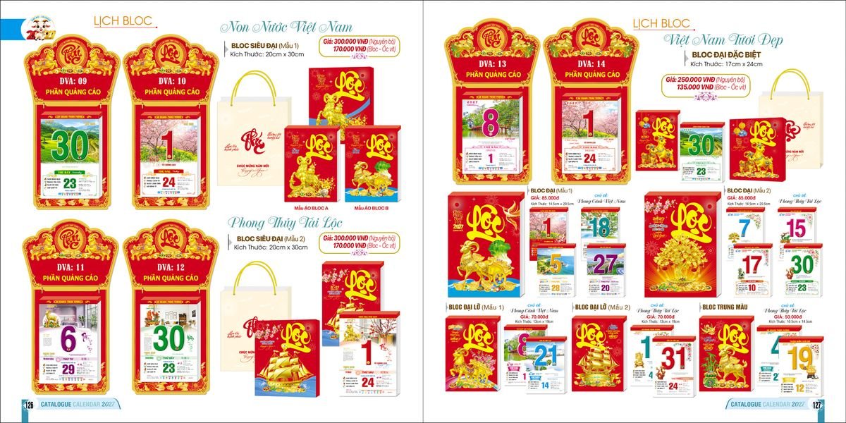 Lịch Bloc Ba Nhất 2027 Ba Nhất 2027 BN019 Quà Tặng Bàn Làm Việc Văn Phòng Hiện Đại