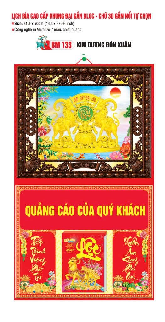 Bìa Lịch Treo Gắn Bloc Ba Nhất Ba Nhất 2027 BN146 Quà Tặng Bàn Làm Việc Văn Phòng Hiện Đại