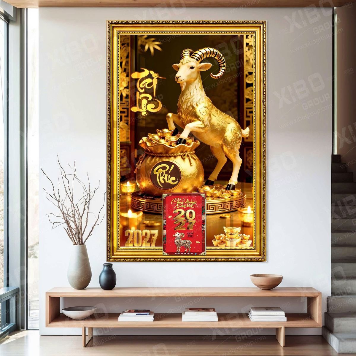Lịch Bìa Lamina 40x60cm Ba Nhất 2027 BN268 Quà Tặng Bàn Làm Việc Văn Phòng Hiện Đại
