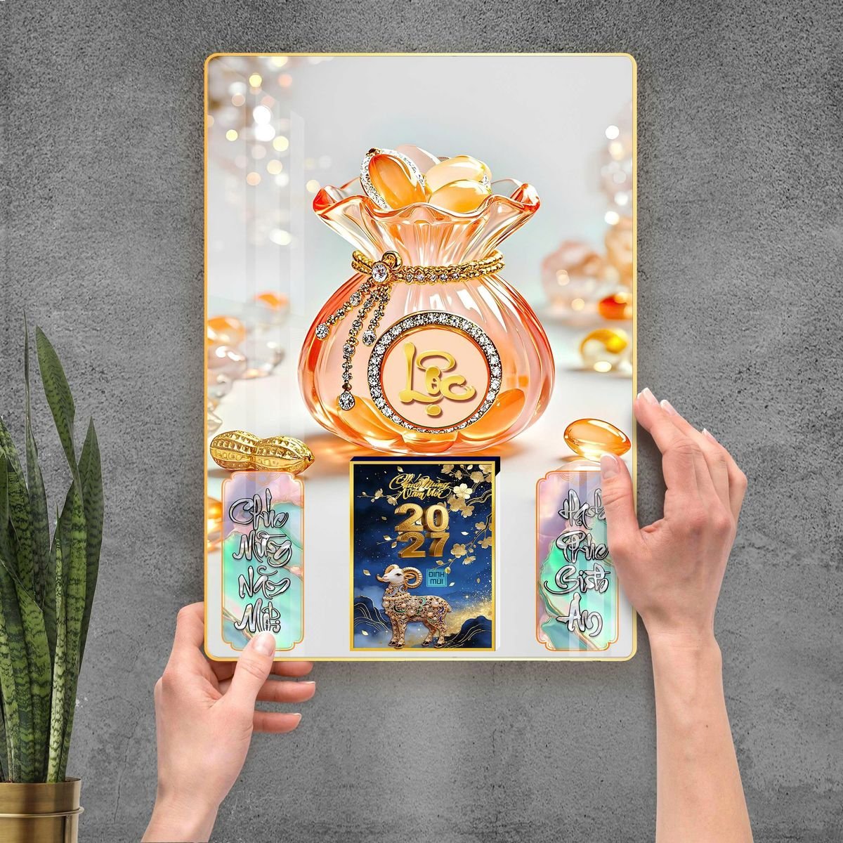 Lịch Bìa Lamina 40x60cm Ba Nhất 2027 BN336 Quà Tặng Bàn Làm Việc Văn Phòng Hiện Đại