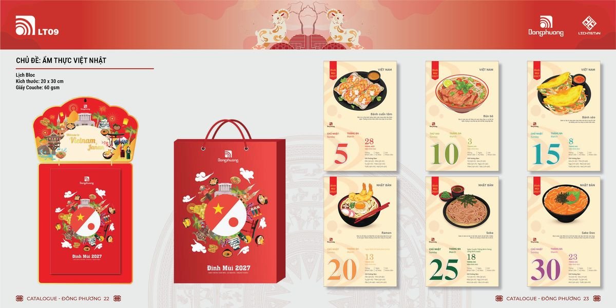 Lịch Bloc Đông Phương 2027 DP10 Quà Tặng Bàn Làm Việc Văn Phòng Hiện Đại