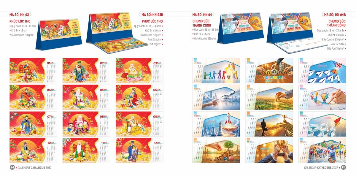 Lịch Bloc Hoa Niên 2027 ĐP DPHN46 Quà Tặng Bàn Làm Việc Văn Phòng Hiện Đại