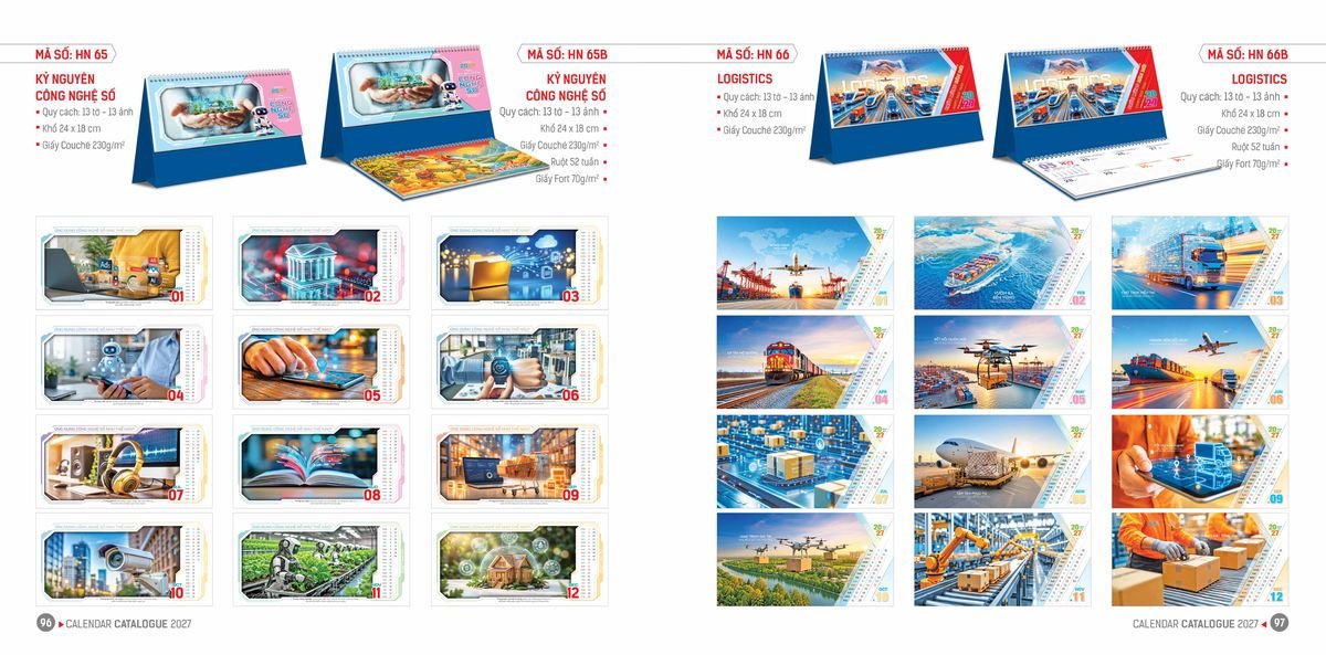 Lịch Bloc Hoa Niên 2027 ĐP DPHN47 Quà Tặng Bàn Làm Việc Văn Phòng Hiện Đại