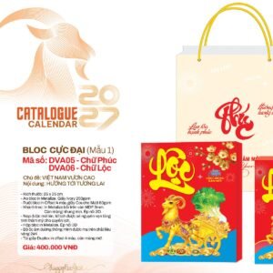Lịch Bloc Cực Đại 2027 DVA Mẫu DVA05 (25 x 35cm) Quà Tặng Bàn Làm Việc Văn Phòng Hiện Đại in logo doanh nghiệp quà tặng Tết tại Quà Tặng Văn Phòng