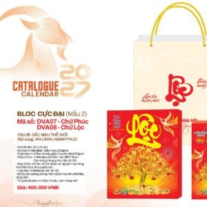 Lịch Bloc Cực Đại 2027 DVA Mẫu DVA07 (25 x 35cm) Quà Tặng Bàn Làm Việc Văn Phòng Hiện Đại in logo doanh nghiệp quà tặng Tết tại Quà Tặng Văn Phòng