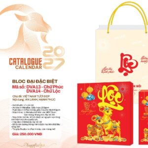 Lịch Bloc Đại Đặc Biệt 2027 DVA Mẫu DVA14 (17 x 24cm) Quà Tặng Bàn Làm Việc Văn Phòng Hiện Đại in logo doanh nghiệp quà tặng Tết tại Quà Tặng Văn Phòng