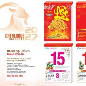 Lịch Bloc 2027 DVA Mẫu DVA16 - Thuận Buồm Xuôi Gió (29 x 41 cm) Quà Tặng Bàn Làm Việc Văn Phòng Hiện Đại in logo doanh nghiệp quà tặng Tết tại Quà Tặng Văn Phòng