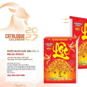 Lịch Bloc Cực Đại 2027 DVA Mẫu DVA21 (25 x 35cm) Quà Tặng Bàn Làm Việc Văn Phòng Hiện Đại in logo doanh nghiệp quà tặng Tết tại Quà Tặng Văn Phòng