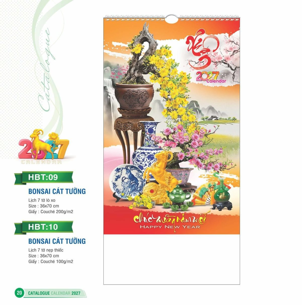 Lịch Treo Tường Lò Xo 2027 HBT Mẫu HBT10 (36 x 70cm) Quà Tặng Bàn Làm Việc Văn Phòng Hiện Đại Lịch Treo Tường Lò Xo 2027 HBT Mẫu HBT10 (36 x 70cm) Quà Tặng Bàn Làm Việc Văn Phòng Hiện Đại in logo doanh nghiệp quà tặng Tết tại Quà Tặng Văn Phòng