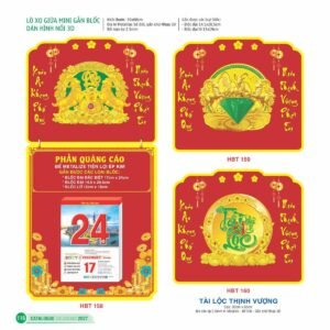 Lịch Bloc Siêu Đại 2027 HBT Mẫu HBT159 (30 x 60cm) Quà Tặng Bàn Làm Việc Văn Phòng Hiện Đại in logo doanh nghiệp quà tặng Tết tại Quà Tặng Văn Phòng