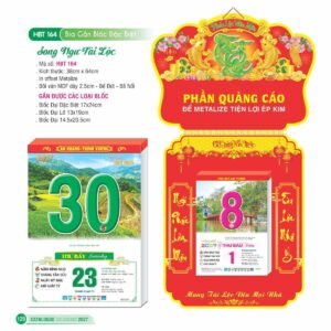 Lịch Bloc Đại Đặc Biệt 2027 HBT Mẫu HBT164 - Lộc Xuân (17 x 24cm) Quà Tặng Bàn Làm Việc Văn Phòng Hiện Đại in logo doanh nghiệp quà tặng Tết tại Quà Tặng Văn Phòng