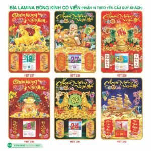 Lịch Bìa Treo 2027 HBT Mẫu HBT247 (29 x 41 cm) Quà Tặng Bàn Làm Việc Văn Phòng Hiện Đại in logo doanh nghiệp quà tặng Tết tại Quà Tặng Văn Phòng