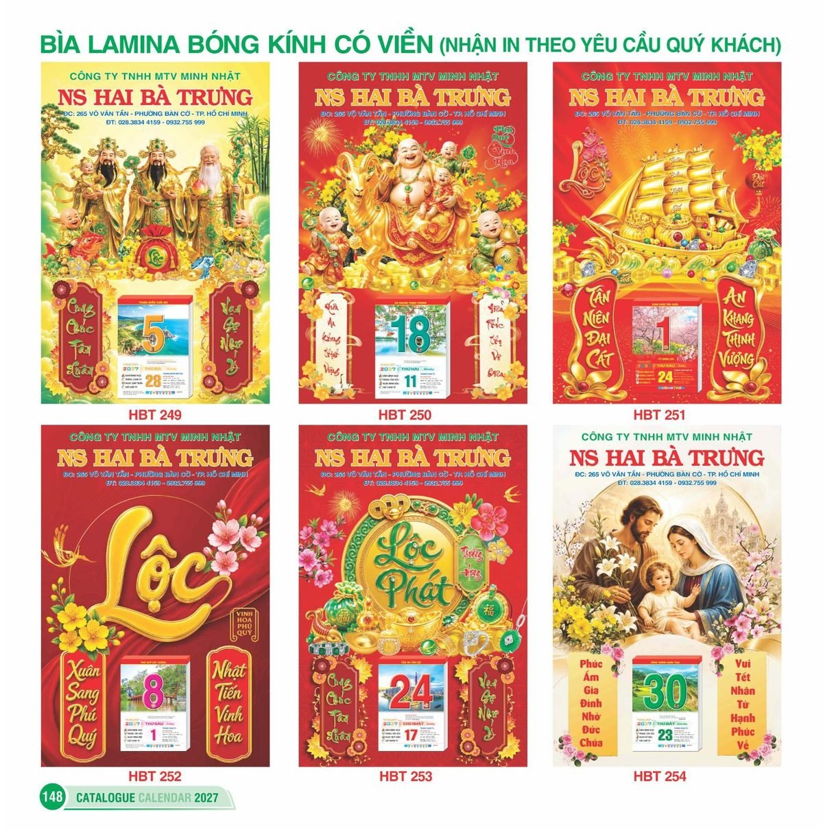 Lịch Bìa Treo 2027 HBT Mẫu HBT253 (48 x 78 cm) Quà Tặng Bàn Làm Việc Văn Phòng Hiện Đại Lịch Bìa Treo 2027 HBT Mẫu HBT253 (48 x 78 cm) Quà Tặng Bàn Làm Việc Văn Phòng Hiện Đại in logo doanh nghiệp quà tặng Tết tại Quà Tặng Văn Phòng