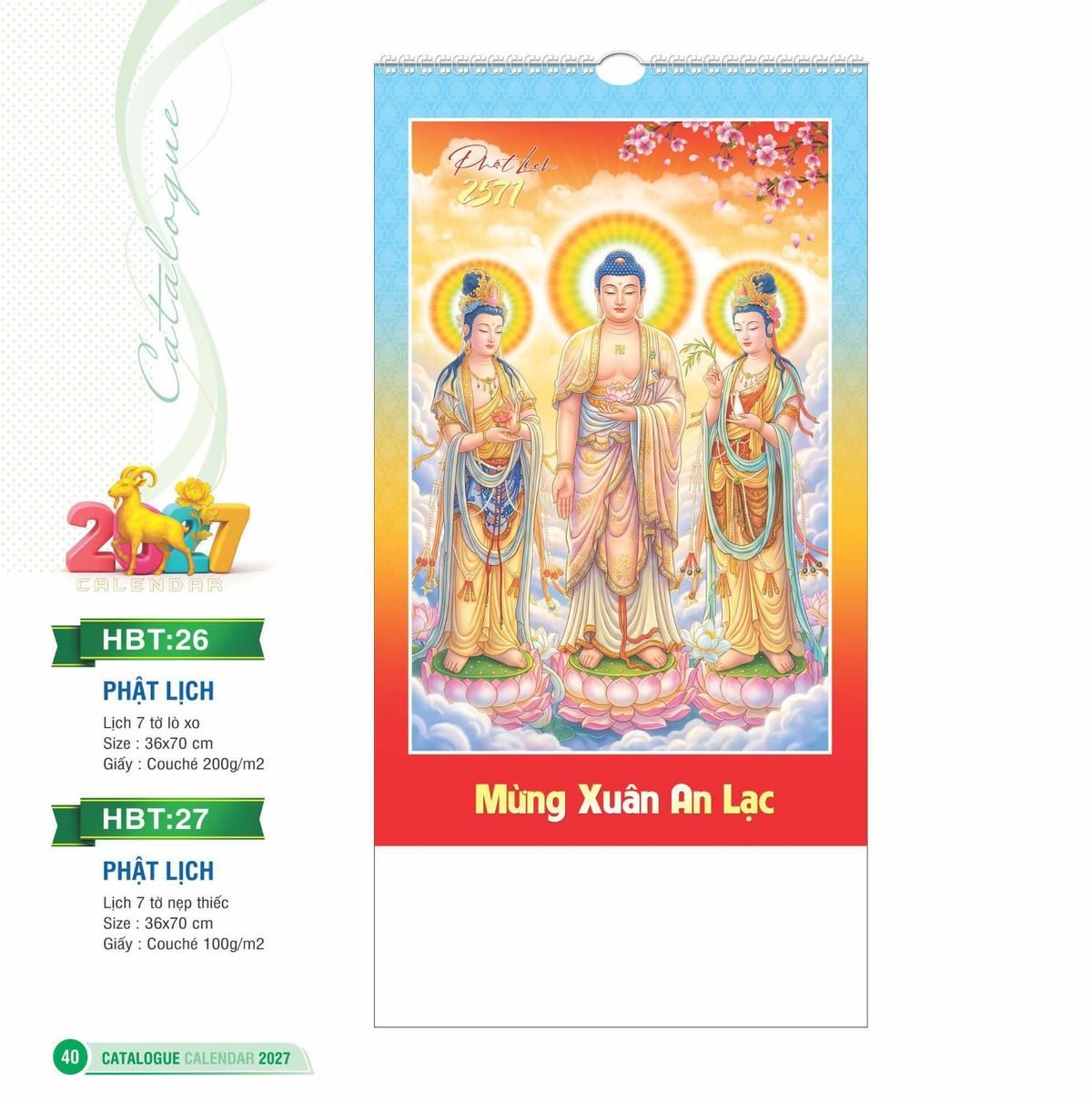 Lịch Treo Tường Lò Xo 2027 HBT Mẫu HBT27 (36 x 70cm) Quà Tặng Bàn Làm Việc Văn Phòng Hiện Đại Lịch Treo Tường Lò Xo 2027 HBT Mẫu HBT27 (36 x 70cm) Quà Tặng Bàn Làm Việc Văn Phòng Hiện Đại in logo doanh nghiệp quà tặng Tết tại Quà Tặng Văn Phòng