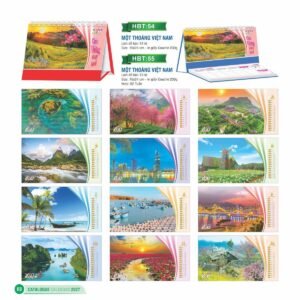 Lịch Bloc 2027 HBT Mẫu HBT55 (29 x 41 cm) Quà Tặng Bàn Làm Việc Văn Phòng Hiện Đại in logo doanh nghiệp quà tặng Tết tại Quà Tặng Văn Phòng