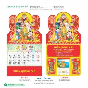 Lịch Treo Tường Lò Xo 2027 HBT Mẫu HBT86B (37 x 68cm) Quà Tặng Bàn Làm Việc Văn Phòng Hiện Đại in logo doanh nghiệp quà tặng Tết tại Quà Tặng Văn Phòng