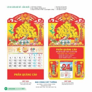 Lịch Treo Tường Lò Xo 2027 HBT Mẫu HBT90B (11  x  12 cm) Quà Tặng Bàn Làm Việc Văn Phòng Hiện Đại in logo doanh nghiệp quà tặng Tết tại Quà Tặng Văn Phòng