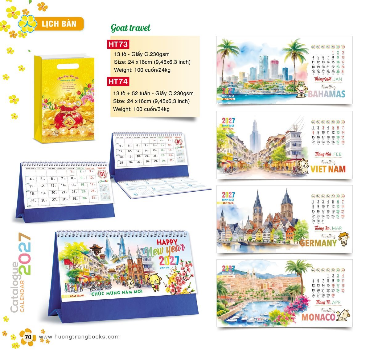 Lịch Để Bàn 2027 HT Mẫu HT73 (24 x 16cm) Quà Tặng Bàn Làm Việc Văn Phòng Hiện Đại Lịch Để Bàn 2027 HT Mẫu HT73 (24 x 16cm) Quà Tặng Bàn Làm Việc Văn Phòng Hiện Đại in logo doanh nghiệp quà tặng Tết tại Quà Tặng Văn Phòng