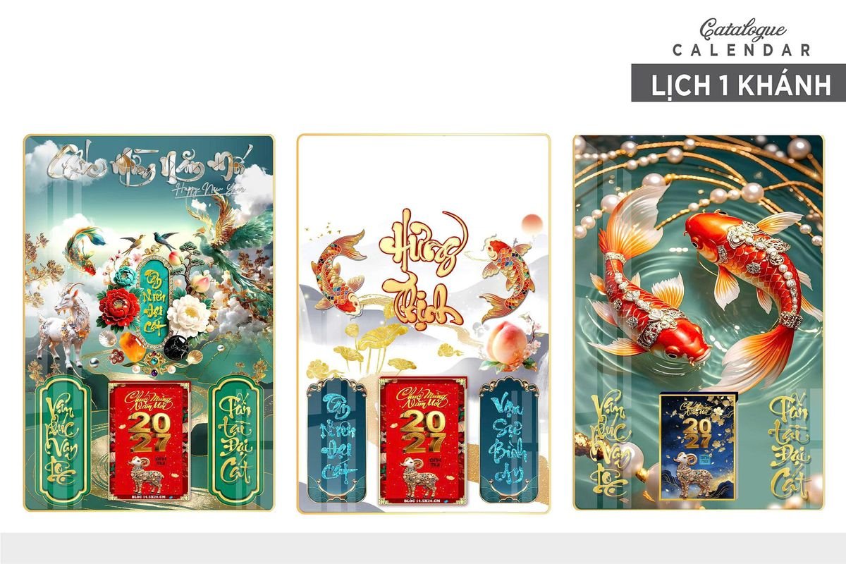 Lịch Gỗ Lamina Cao Cấp 40x60cm 2027 LM406_003 - Quà Tặng Văn Phòng