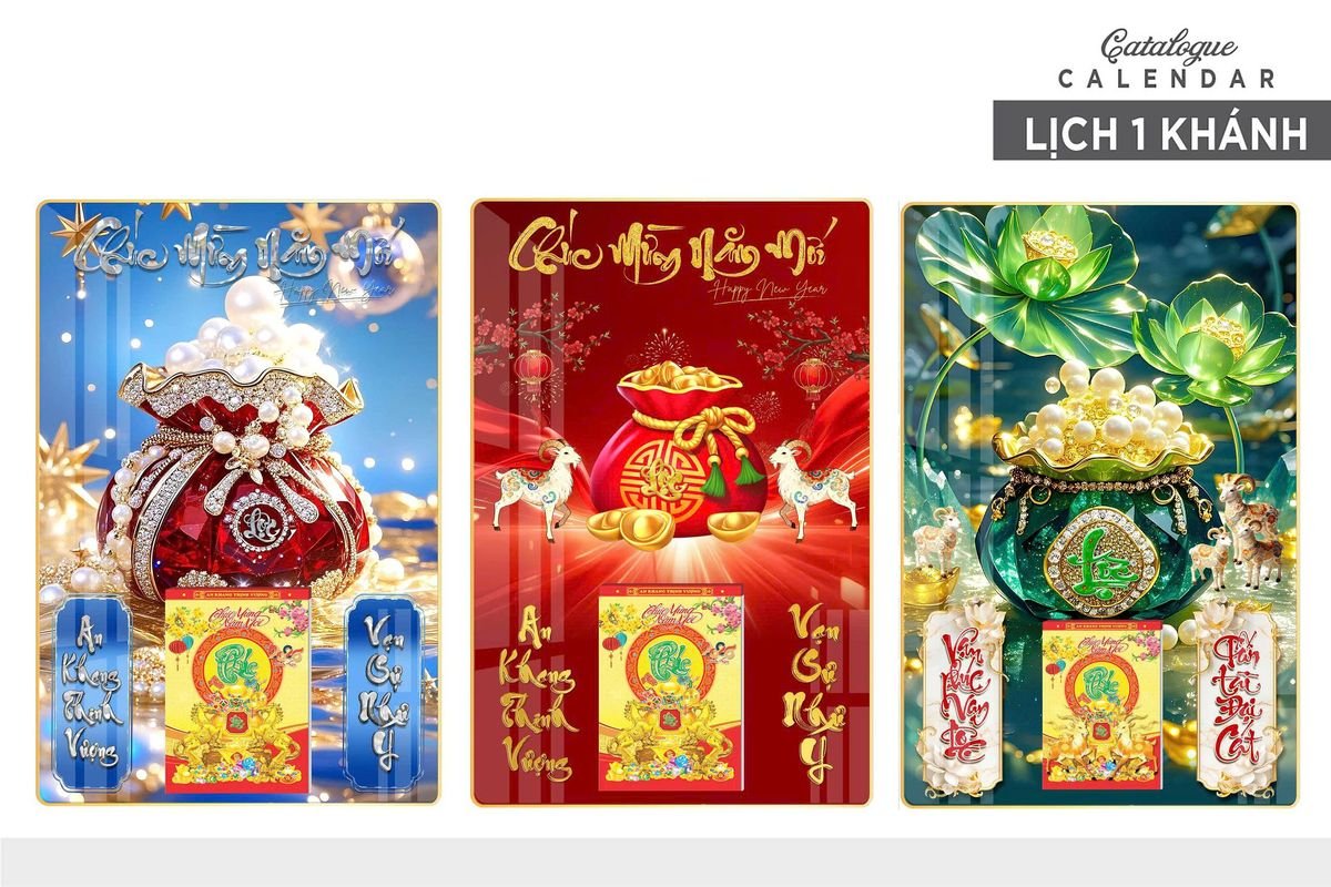 Lịch Gỗ Lamina Cao Cấp 40x60cm 2027 LM406_024 - Quà Tặng Văn Phòng