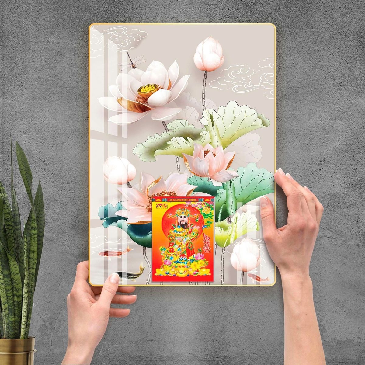 Lịch Gỗ Lamina Cao Cấp 40x60cm 2027 LM406_092 - Quà Tặng Văn Phòng