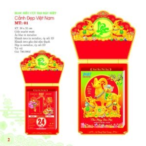 Lịch Bloc Siêu Cực Đại 2027 MT Mẫu MT01 (38 x 53cm) Quà Tặng Bàn Làm Việc Văn Phòng Hiện Đại in logo doanh nghiệp quà tặng Tết tại Quà Tặng Văn Phòng