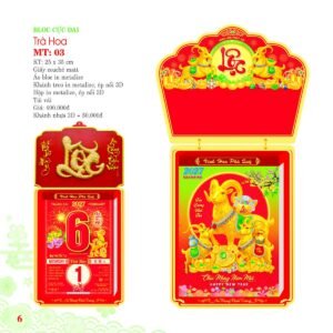 Lịch Bloc Cực Đại 2027 MT Mẫu MT03 (25 x 35cm) Quà Tặng Bàn Làm Việc Văn Phòng Hiện Đại in logo doanh nghiệp quà tặng Tết tại Quà Tặng Văn Phòng