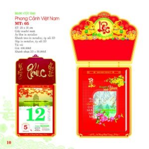 Lịch Bloc Cực Đại 2027 MT Mẫu MT05 (25 x 35cm) Quà Tặng Bàn Làm Việc Văn Phòng Hiện Đại in logo doanh nghiệp quà tặng Tết tại Quà Tặng Văn Phòng