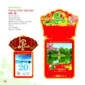 Lịch Bloc Siêu Đại 2027 MT Mẫu MT08 (20 x 30cm) Quà Tặng Bàn Làm Việc Văn Phòng Hiện Đại in logo doanh nghiệp quà tặng Tết tại Quà Tặng Văn Phòng