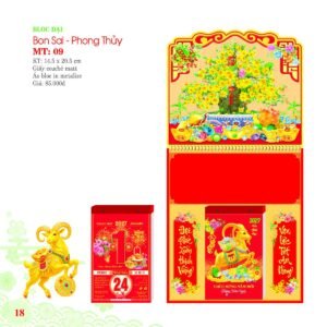 Lịch Bloc 2027 MT Mẫu MT09 (29 x 41 cm) Quà Tặng Bàn Làm Việc Văn Phòng Hiện Đại in logo doanh nghiệp quà tặng Tết tại Quà Tặng Văn Phòng