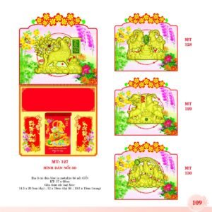 Bìa Lò Xo Dán Bloc 2027 MT Mẫu MT129 (37 x 68cm) Quà Tặng Bàn Làm Việc Văn Phòng Hiện Đại in logo doanh nghiệp quà tặng Tết tại Quà Tặng Văn Phòng