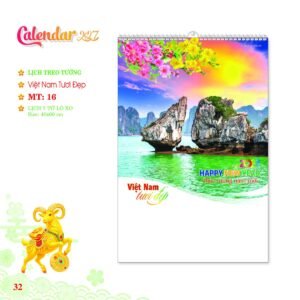 Lịch Treo Tường Lò Xo 2027 MT Mẫu MT16 (40 x 60cm) Quà Tặng Bàn Làm Việc Văn Phòng Hiện Đại in logo doanh nghiệp quà tặng Tết tại Quà Tặng Văn Phòng