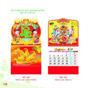 Lịch Treo Tường Lò Xo 2027 MT Mẫu MT190 (37 x 68cm) Quà Tặng Bàn Làm Việc Văn Phòng Hiện Đại in logo doanh nghiệp quà tặng Tết tại Quà Tặng Văn Phòng